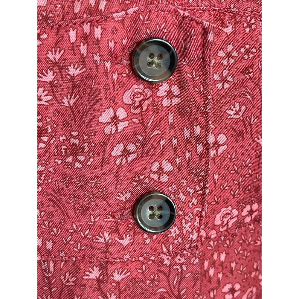 Marine Layer Camila Mini Dress size M Floral V neck Button Front Tencel - Picture 11 of 15